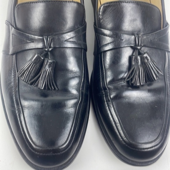 Johnston & Murphy Black Leather Tassel Loafers Size 11M main image 6